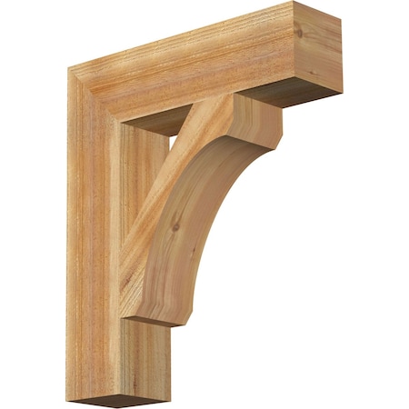 Legacy Block Rough Sawn Bracket, Western Red Cedar, 6W X 24D X 28H